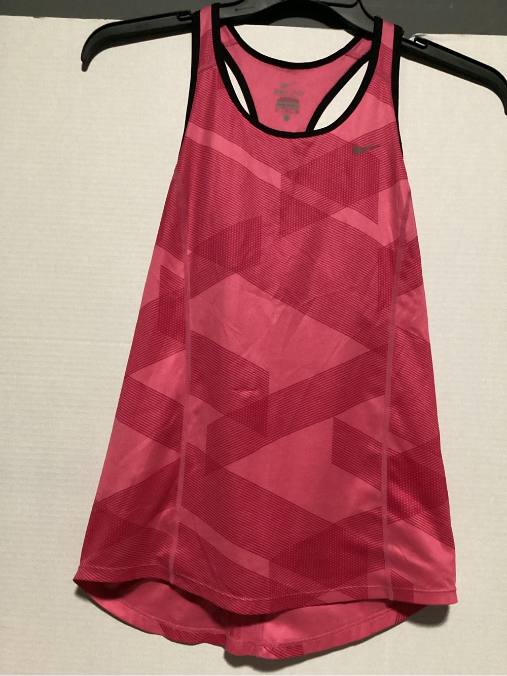 Nike Pink Geometric Racerback Tank Top